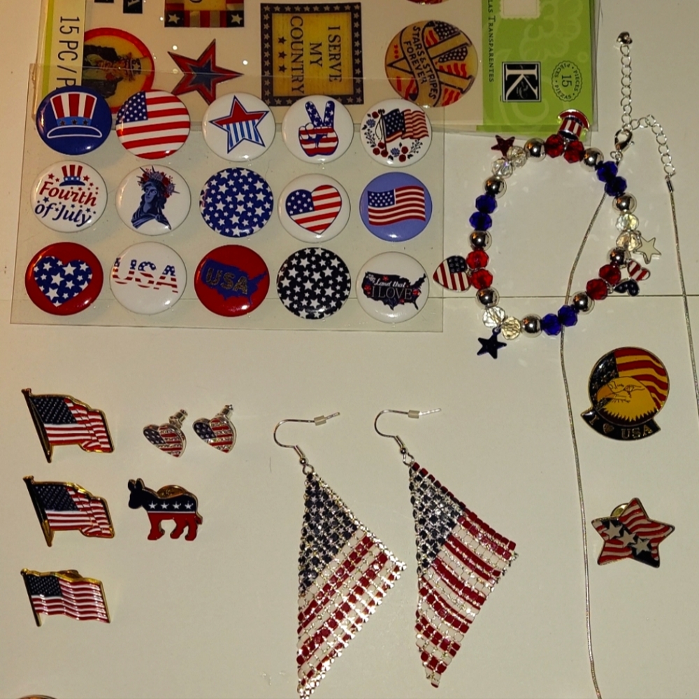 4th of July Assorted Jewelry and Party Pack!